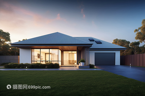 現代住宅視圖 建筑裝潢的融合與創(chuàng)新